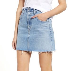 AGOLDE denim mini skirt
